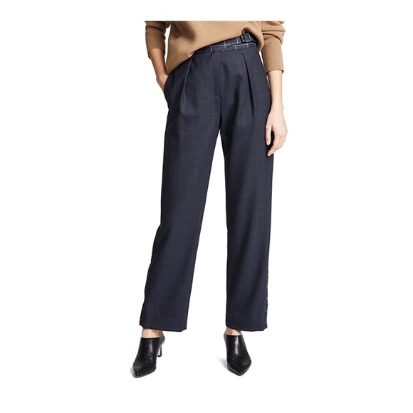 RAG & BONE James Plaid Belted Cropped Ankl… - Picture 3 of 16